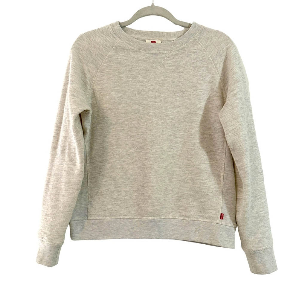 Levi’s Crewneck Sweatshirt Light Grey Size Medium Super Soft Like new